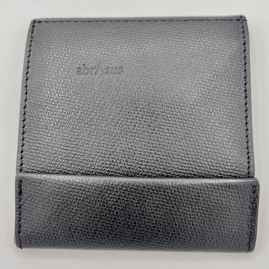 【美品】abrAsus 薄い財布 アブラサス　ブラック　箱付き