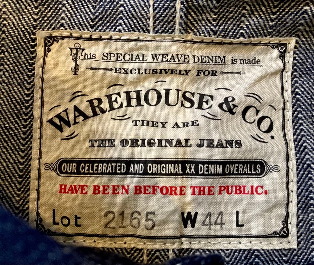 WAREHOUSE／Lot 2165ヘリンボーンカバーオール限定SIZE44新品