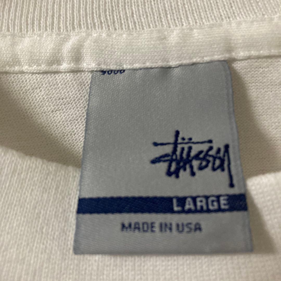 ステューシー tシャツ 銀タグ usa製 Lサイズ シングルステッチ 00s