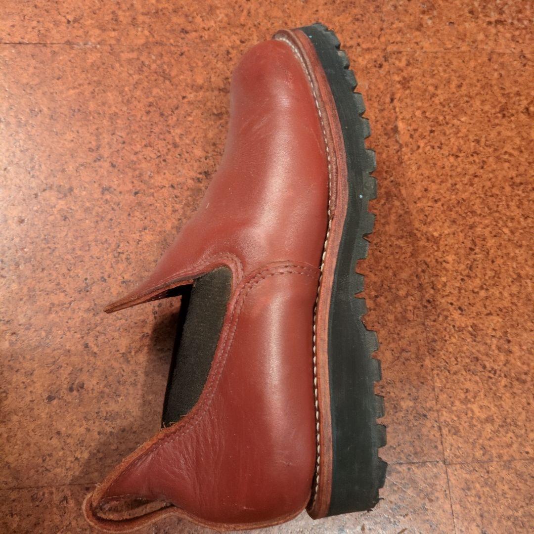 ウェスコ WESCO　ブラウン レザー スリッポンブーツ