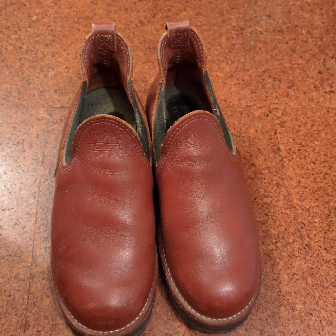 ウェスコ WESCO　ブラウン レザー スリッポンブーツ