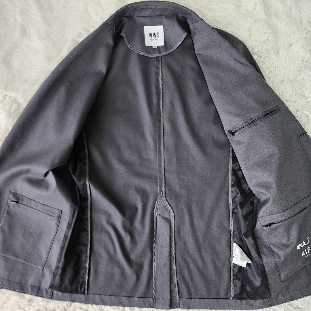 【稀少/XL】ワークウェアスーツ ジャケット パンツ セットアップ グレー系