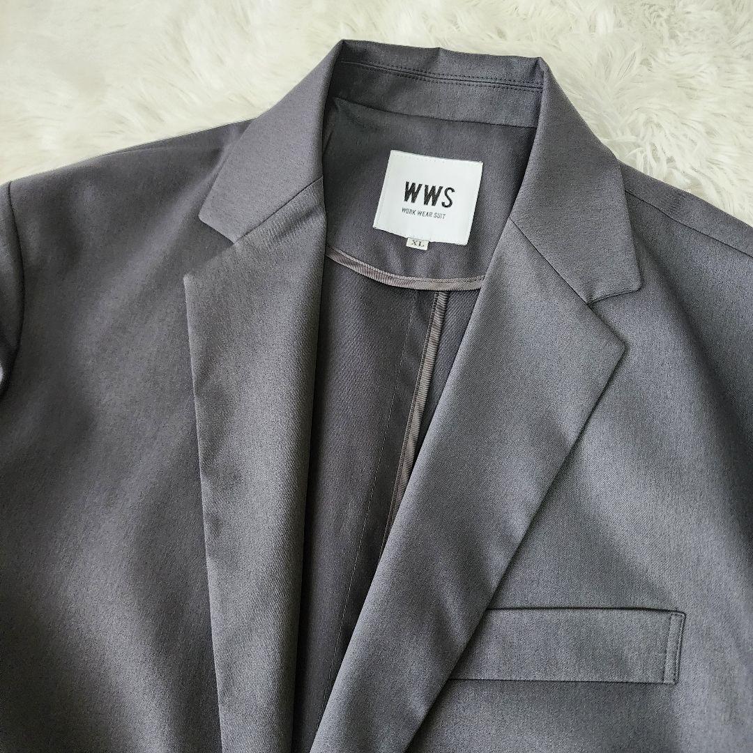 【稀少/XL】ワークウェアスーツ ジャケット パンツ セットアップ グレー系