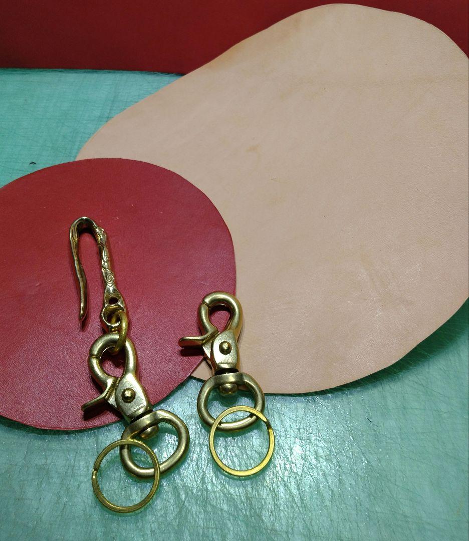 ★キトラ様★ウォレットロープ極太☆ハーマンオークレザー☆12本編み真鍮金具