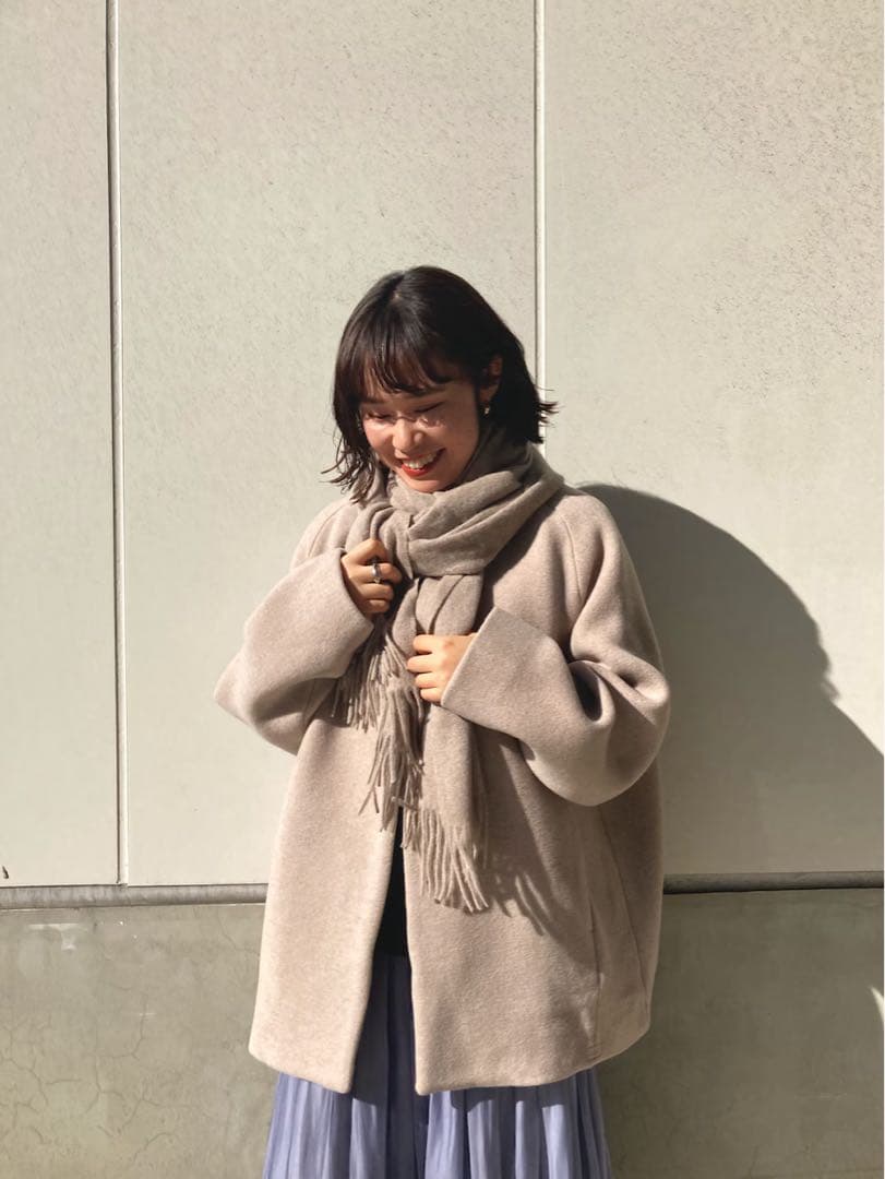 RIVE DROITE スリットネックミドルコート