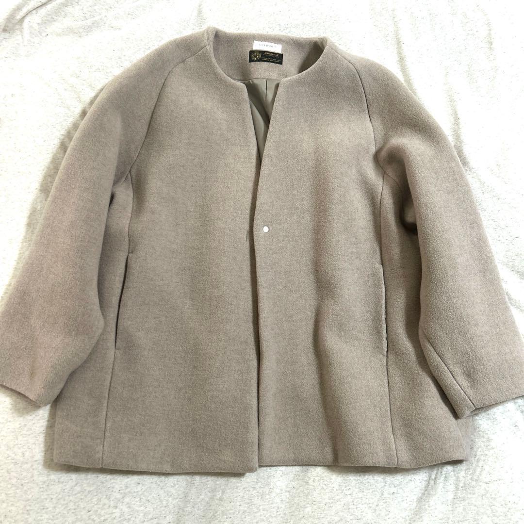 RIVE DROITE スリットネックミドルコート