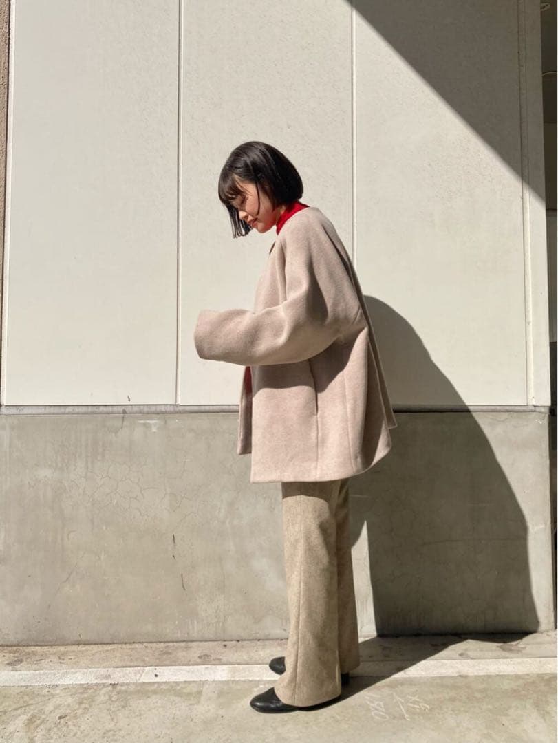 RIVE DROITE スリットネックミドルコート