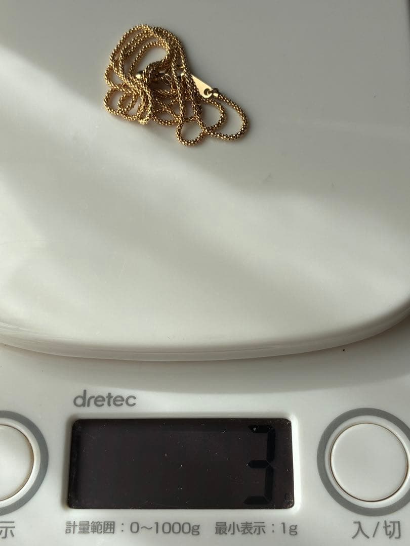 フェスタリア　K18YG チェーン ネックレス