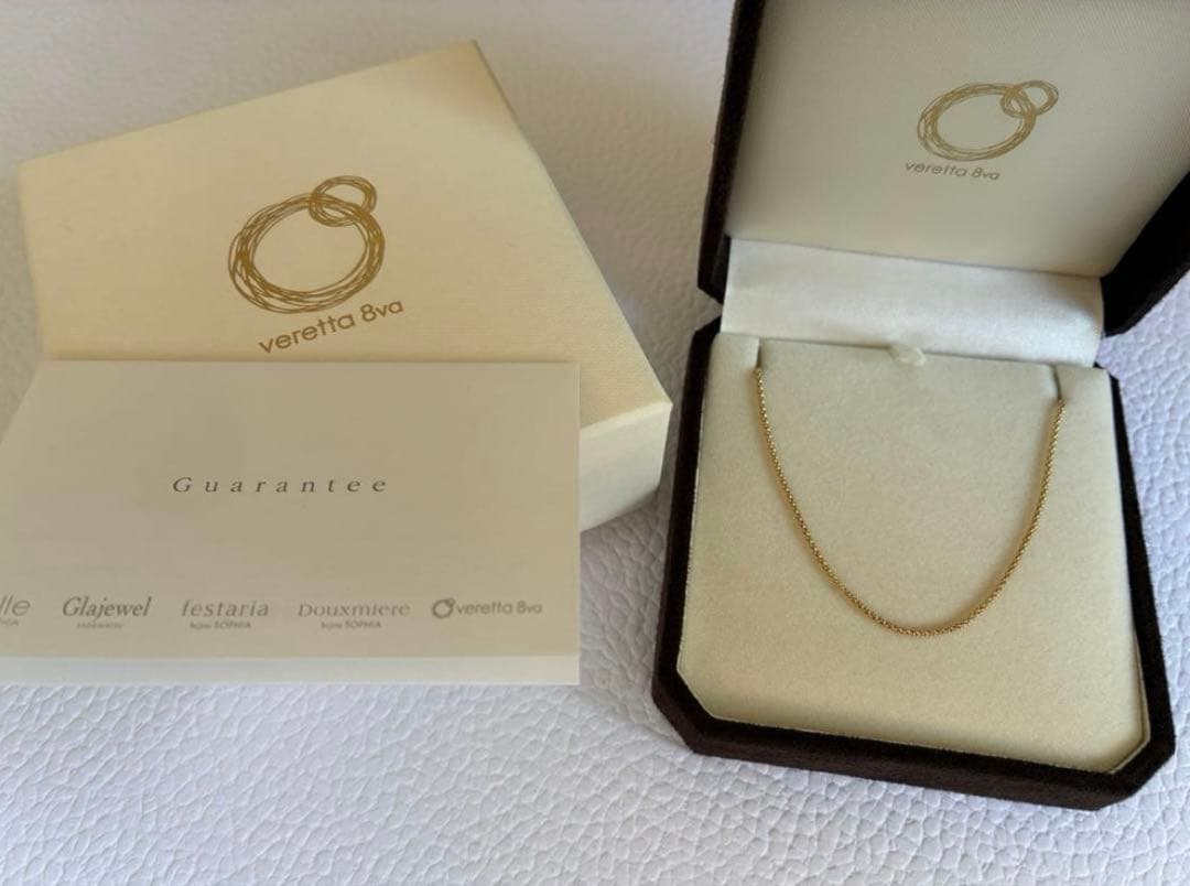 フェスタリア　K18YG チェーン ネックレス