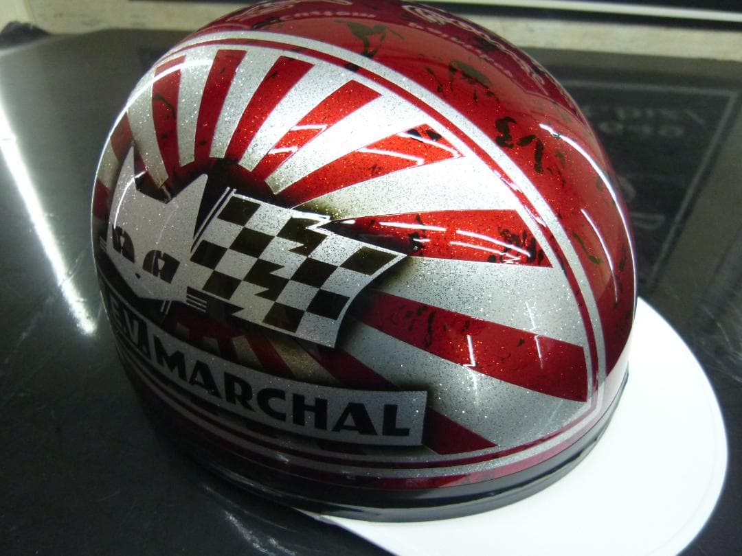 ３つボタン送料込！カスタムコルク半　マーシャル日章　最安値110