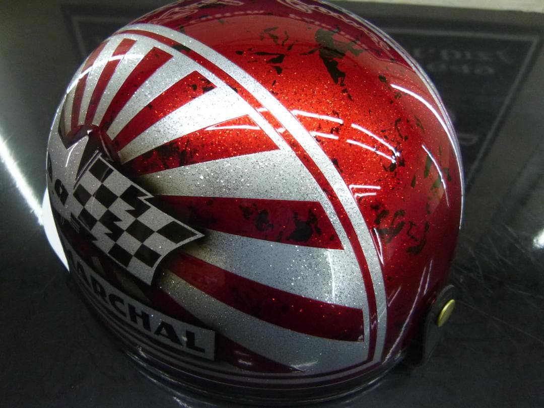 ３つボタン送料込！カスタムコルク半　マーシャル日章　最安値110