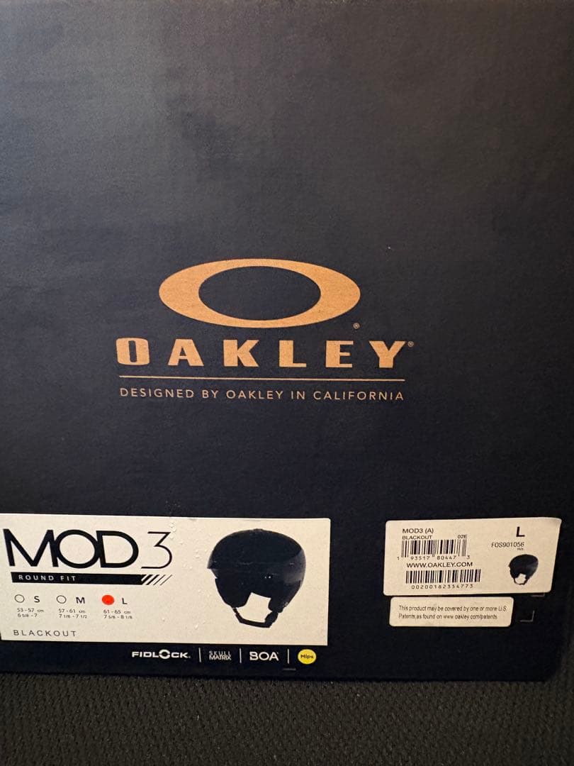 新年セールOakley MOD3 ヘルメット L (61-65 cm) 黒　新品