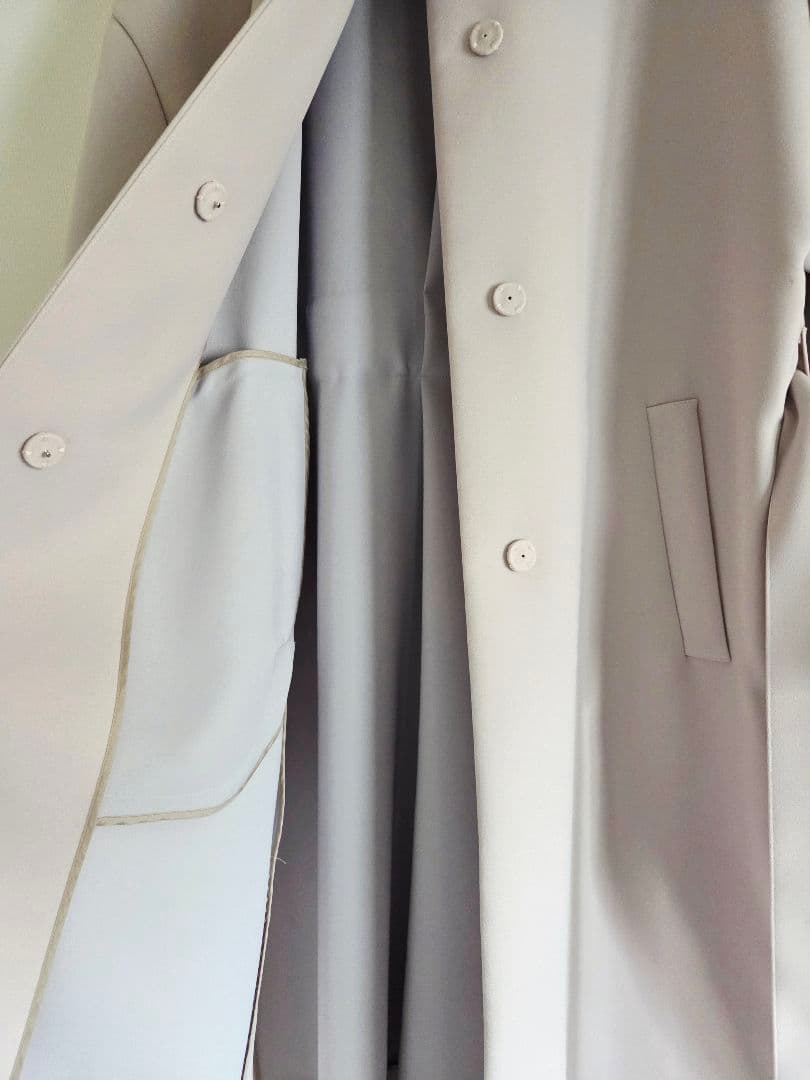 ADORE２ＴＯＮＥボンディングノーカラーコート