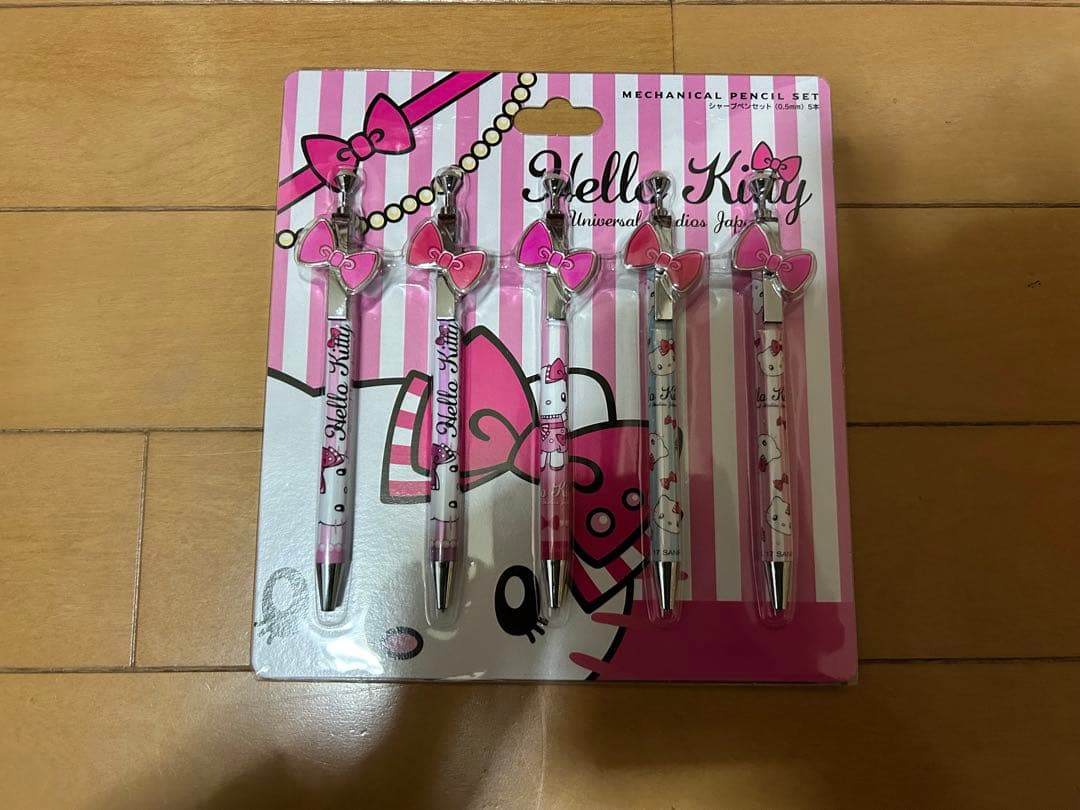 レア　USJユニバハローキティ シャープペンシル 5本セット