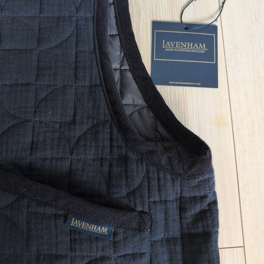 LAVENHAMキルティングベスト ネイビー