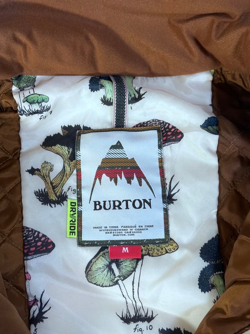 極美品 BURTON バートン スノーボードウェア タイダイ柄 M