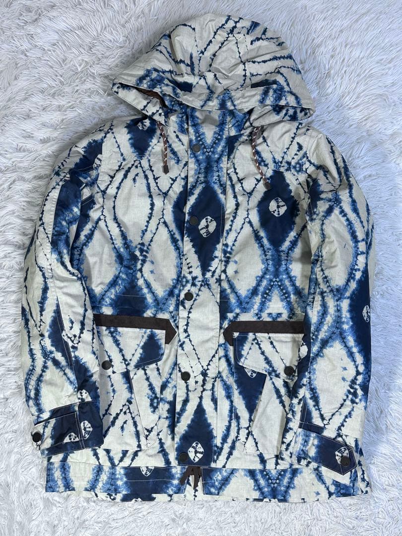 極美品 BURTON バートン スノーボードウェア タイダイ柄 M