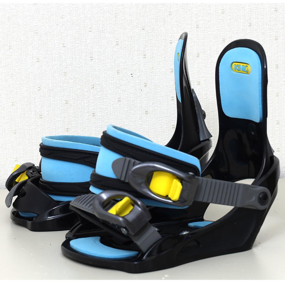 120cm 日本製 スノボ バインディング セット IGNIO GRV キッズ