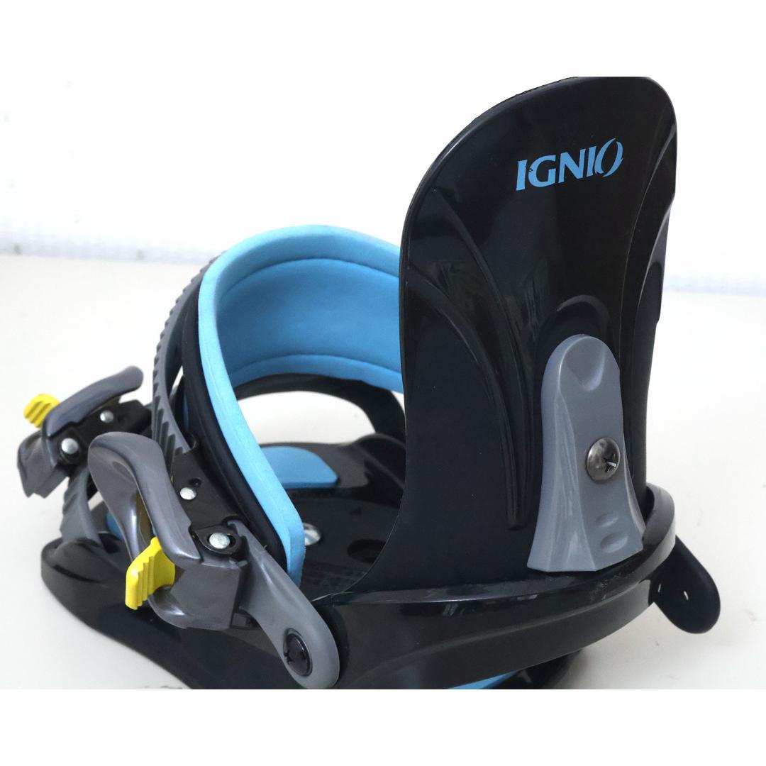 120cm 日本製 スノボ バインディング セット IGNIO GRV キッズ