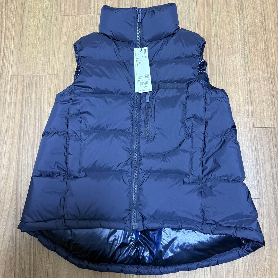 【新品】UNIQLO ＋J ダウンベスト ネイビー　M