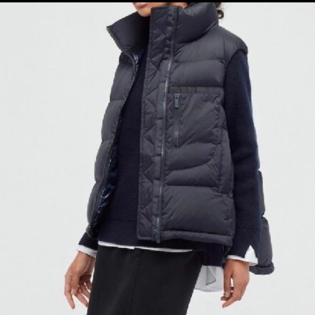 【新品】UNIQLO ＋J ダウンベスト ネイビー　M