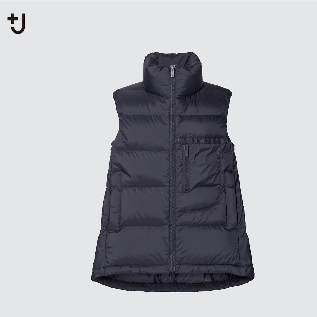 【新品】UNIQLO ＋J ダウンベスト ネイビー　M