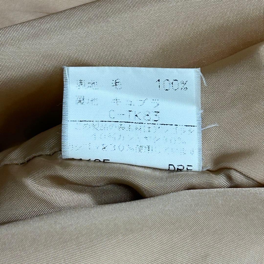 ビンテージ Burberrys アンゴラ カシミヤ混ノーカラーコート ベージュ