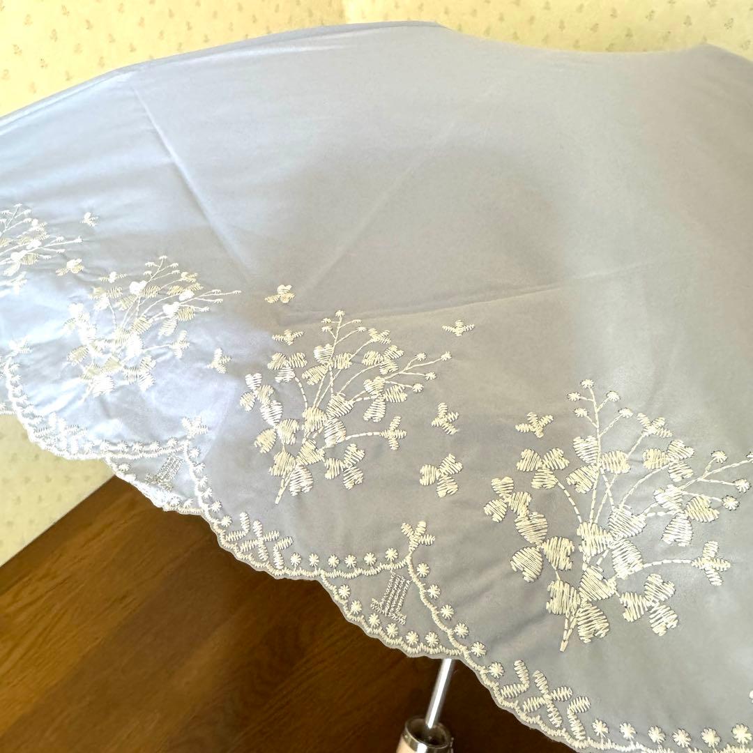 ★新品★ランバンコレクション　晴雨兼用折りたたみ　日傘　１級遮光　軽量　刺繍