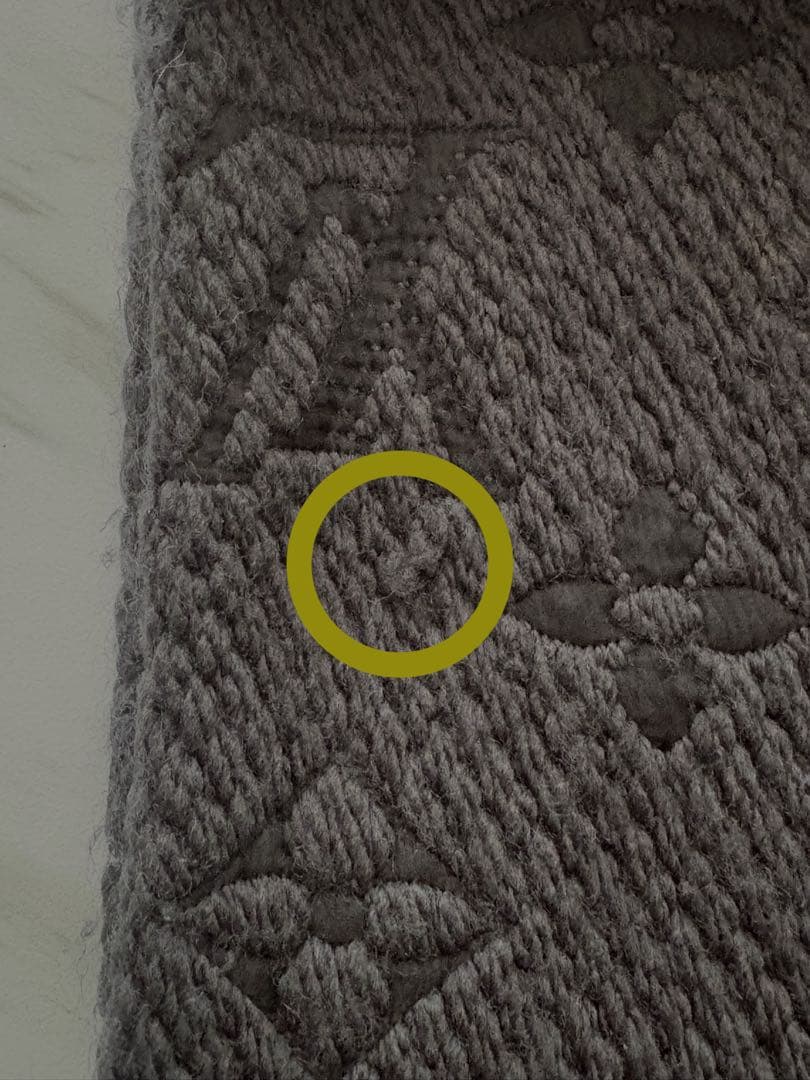 専用→ルイ・ヴィトン LOUIS VUITTON ブラック マフラー ロゴマニア