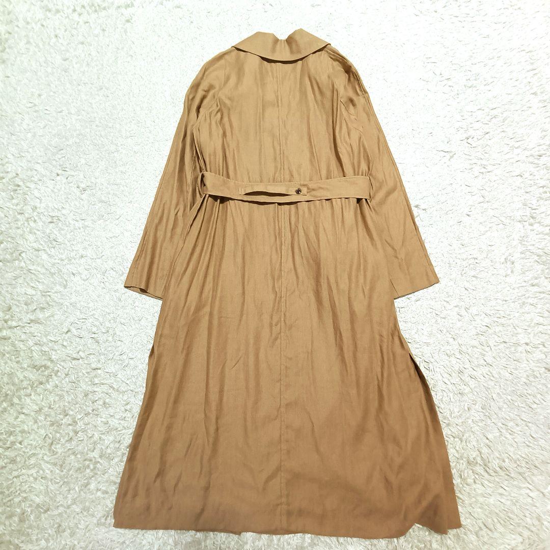 未使用【23区】ヴィンテージ風 ソフト ツイル ラップコート イタリア製生地