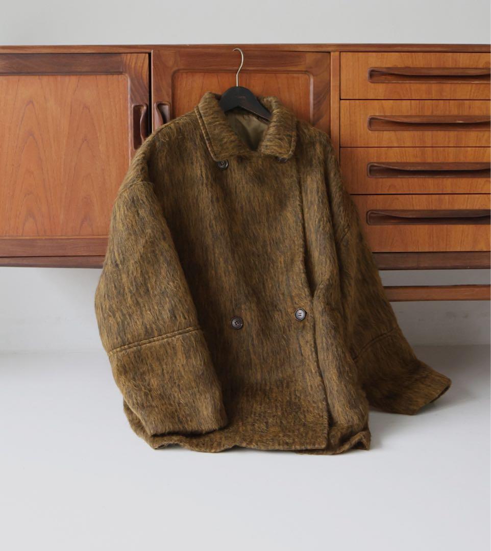 【FREE SIZE】hellam シャギーミドルコート