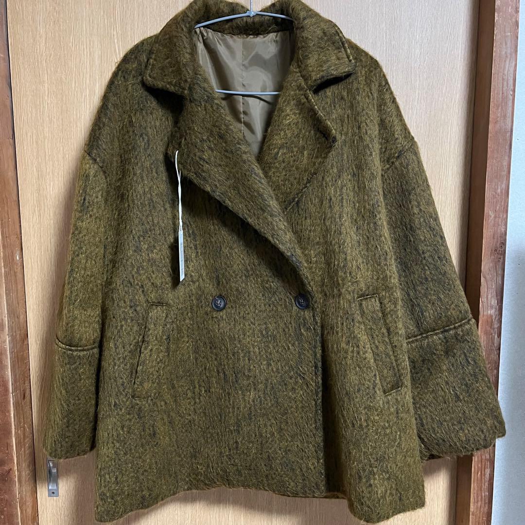 【FREE SIZE】hellam シャギーミドルコート