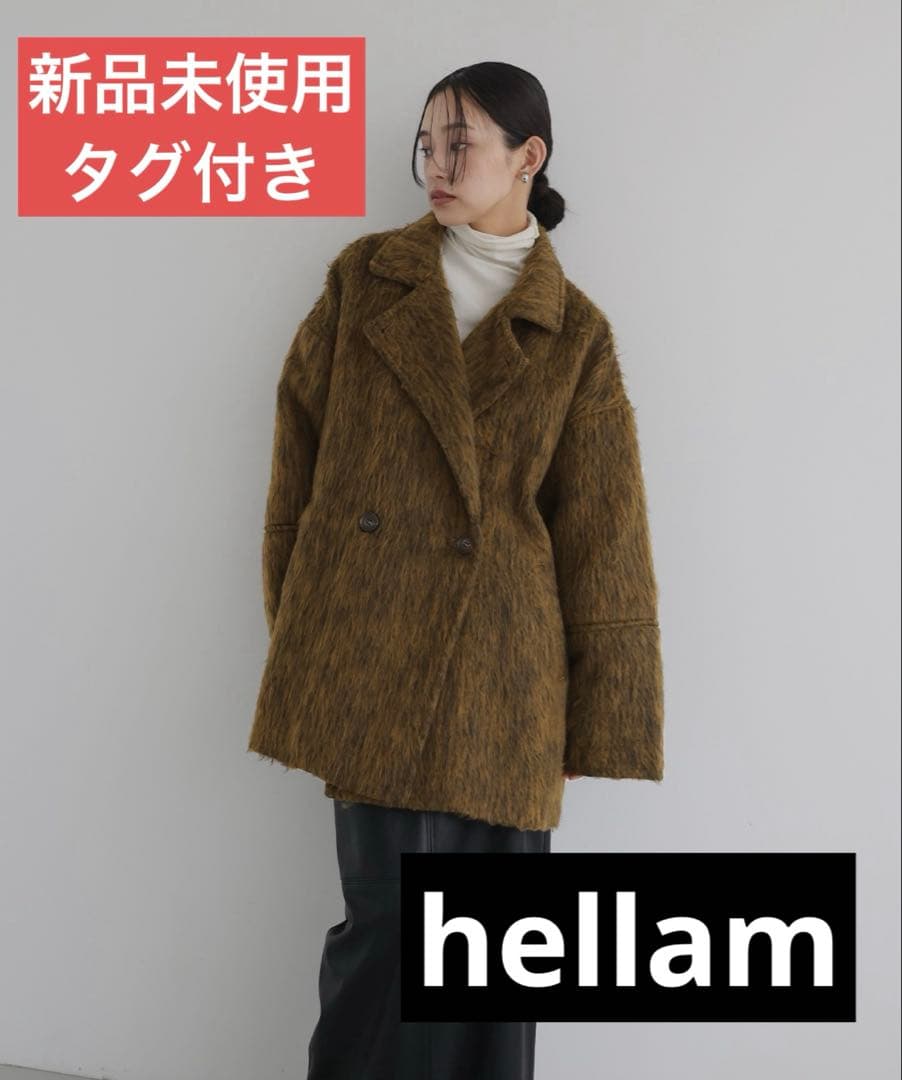【FREE SIZE】hellam シャギーミドルコート