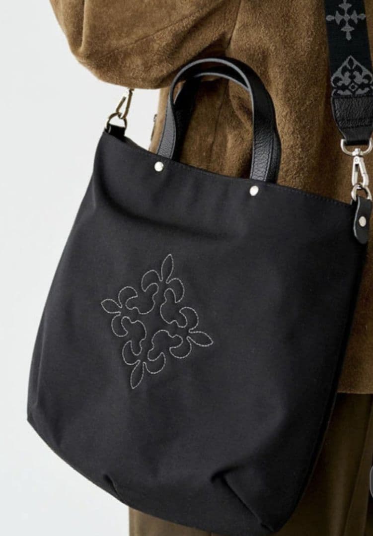 ラシット　コーデュラナイロン　2way　トートバッグ　ブラック