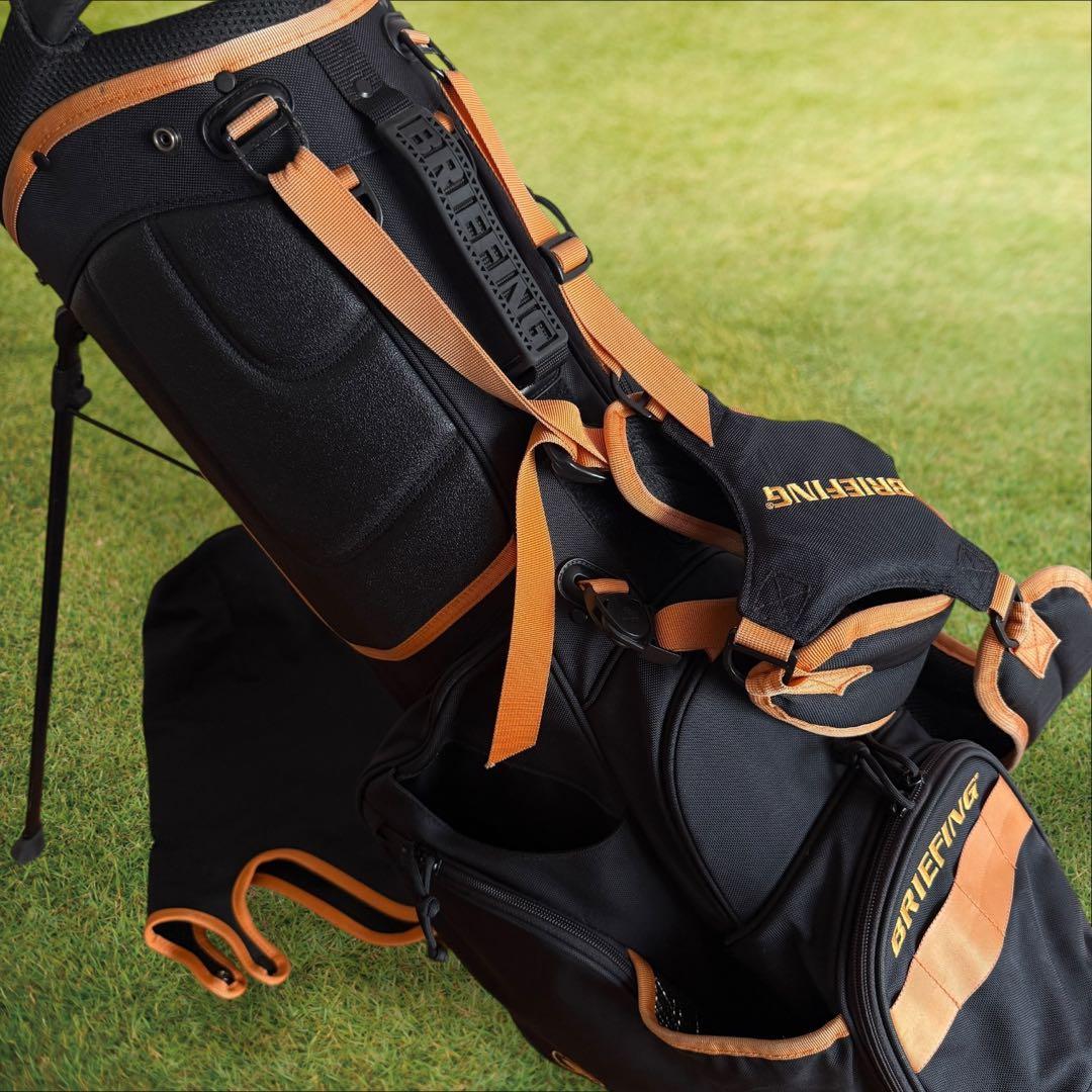 限定モデル　ブリーフィング キャディバッグ 9.5型 CR-4 黒　オレンジ