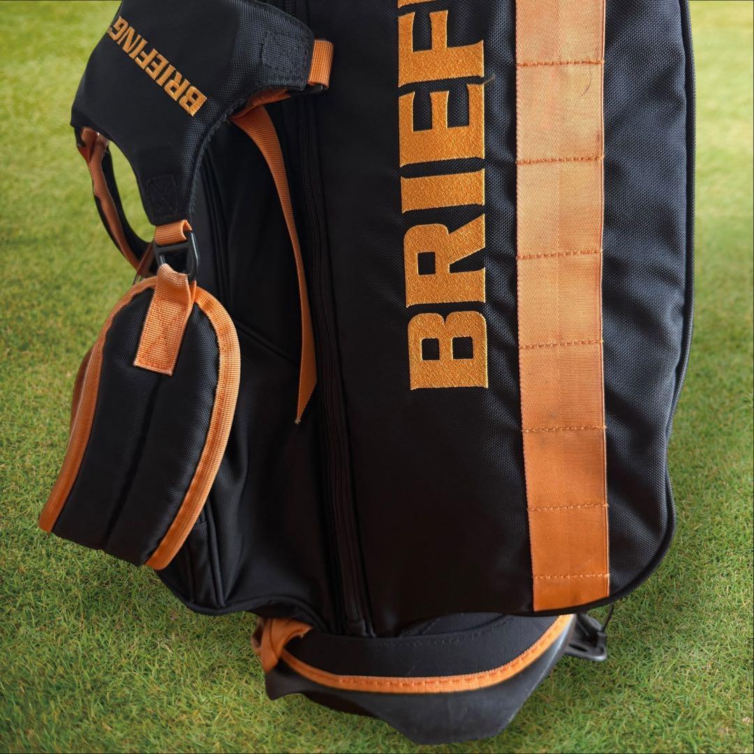 限定モデル　ブリーフィング キャディバッグ 9.5型 CR-4 黒　オレンジ