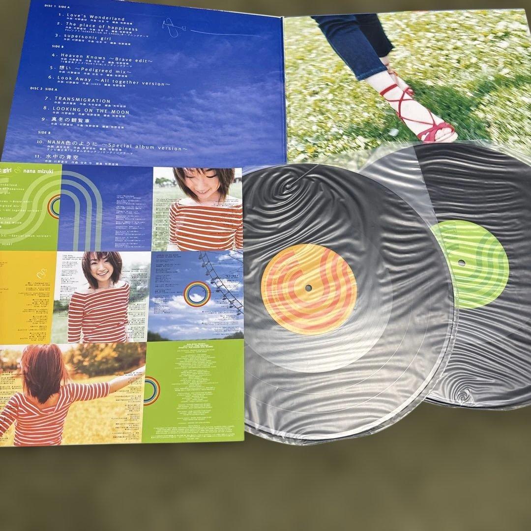 送料込み【ライナー】LP 水樹奈々 supersonic girl