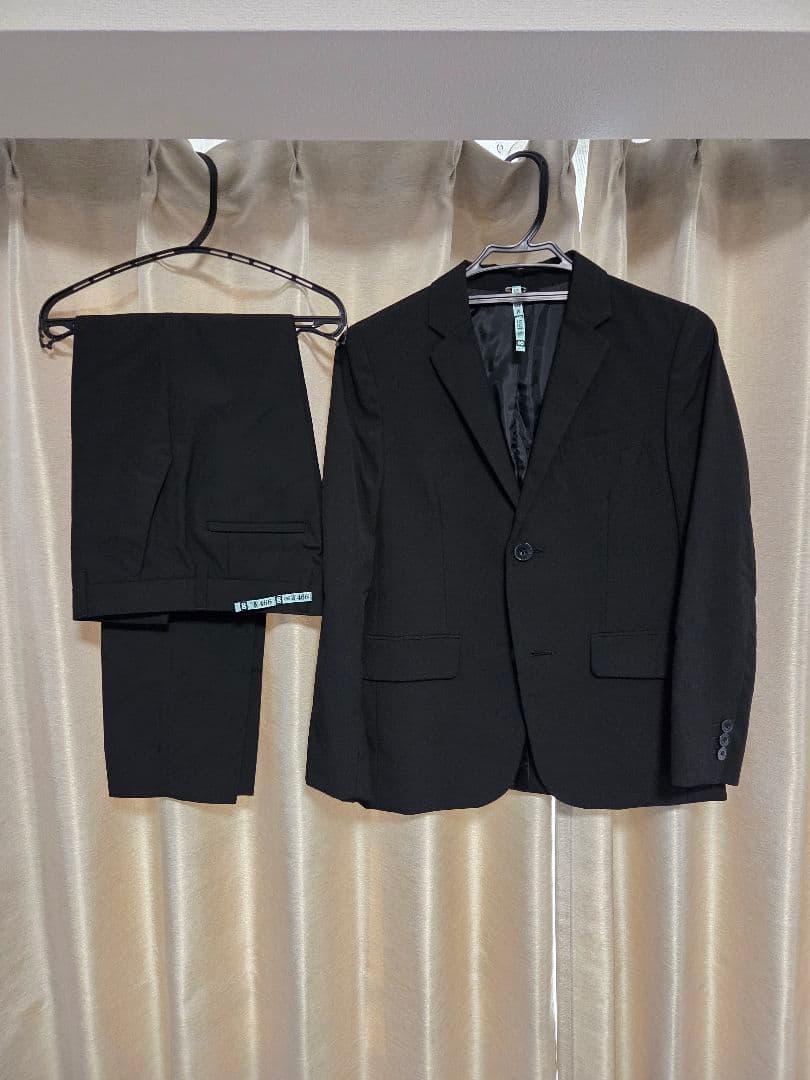 【美品】COMME CA ISM キッズスーツ 4点セット　150cm　黒