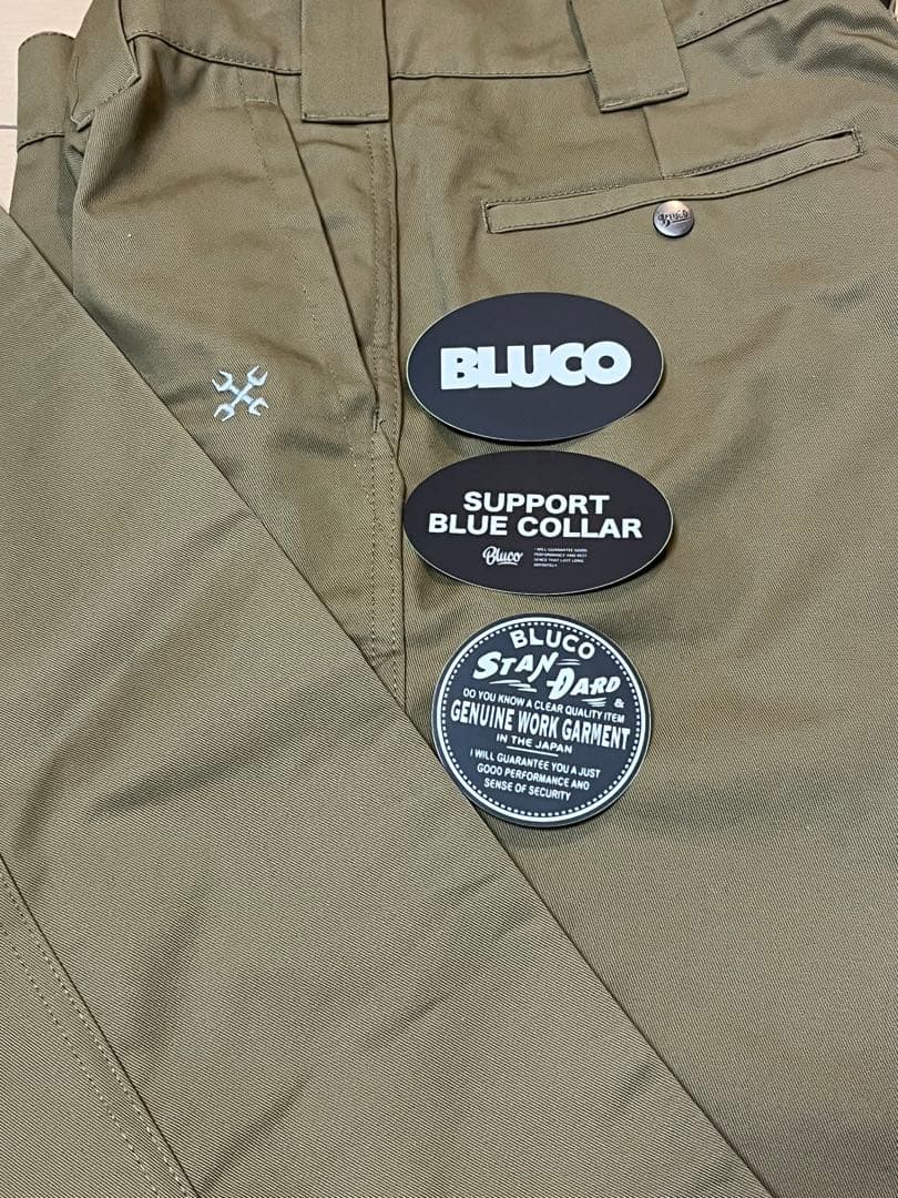 BLUCO ブルコ　OL-004 スタンダードワークパンツ　カーキ　Mサイズ