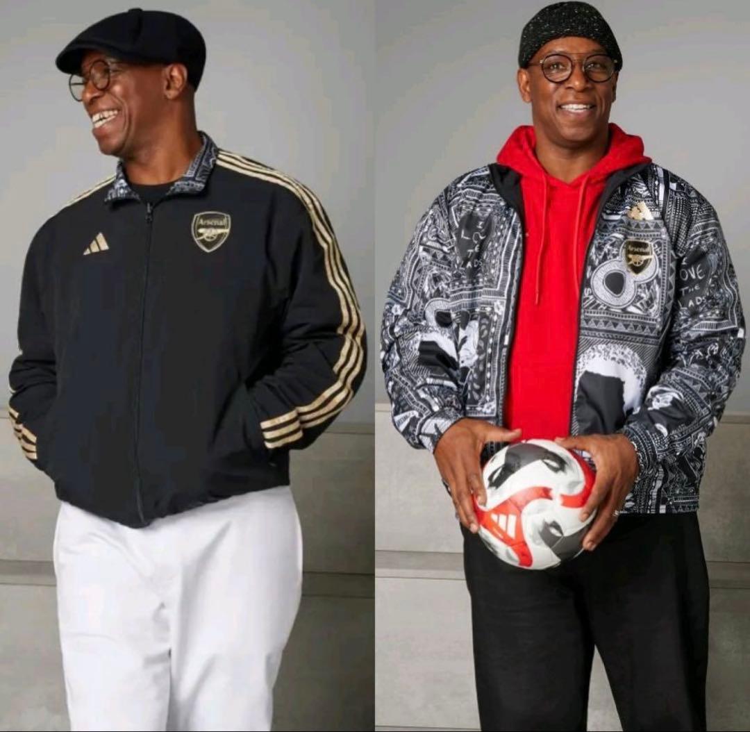 や*ま様 サッカー アーセナル イアン・ライト ナイロン ジャケット リバーシブ