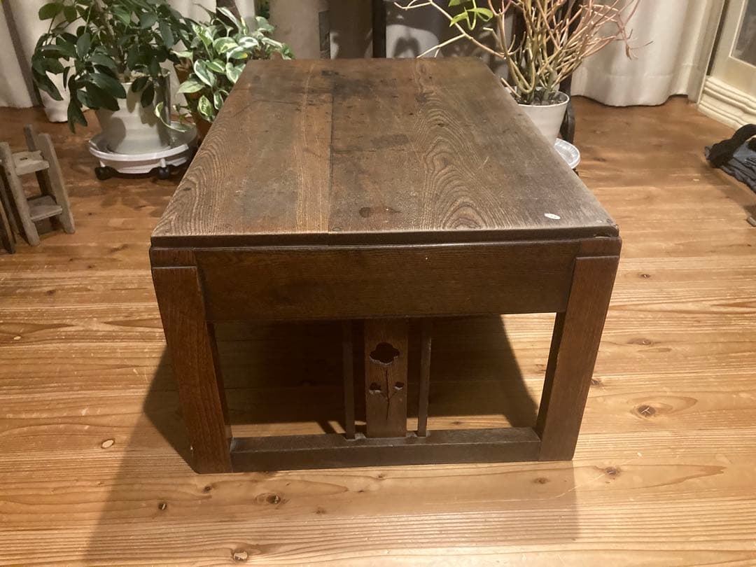 昭和レトロ　木製文机　ローテーブル　15