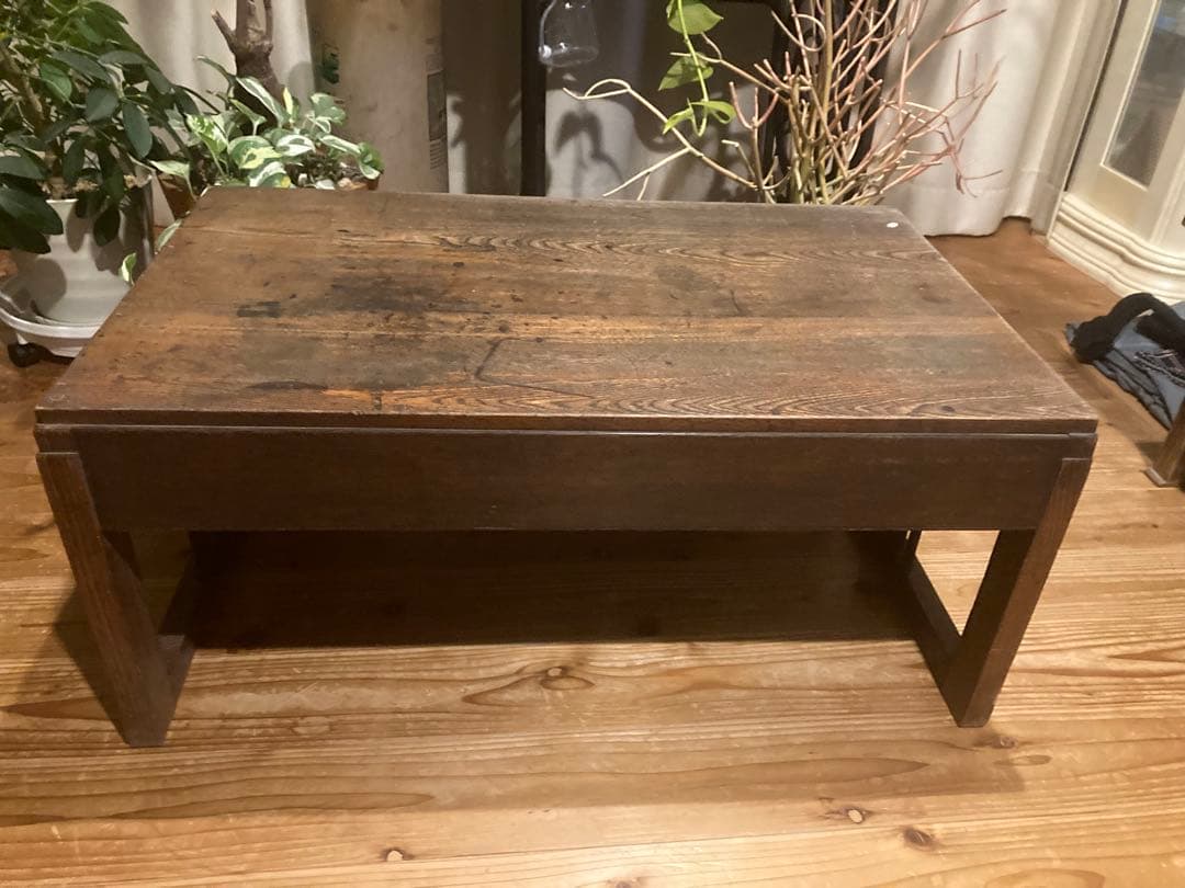 昭和レトロ　木製文机　ローテーブル　15