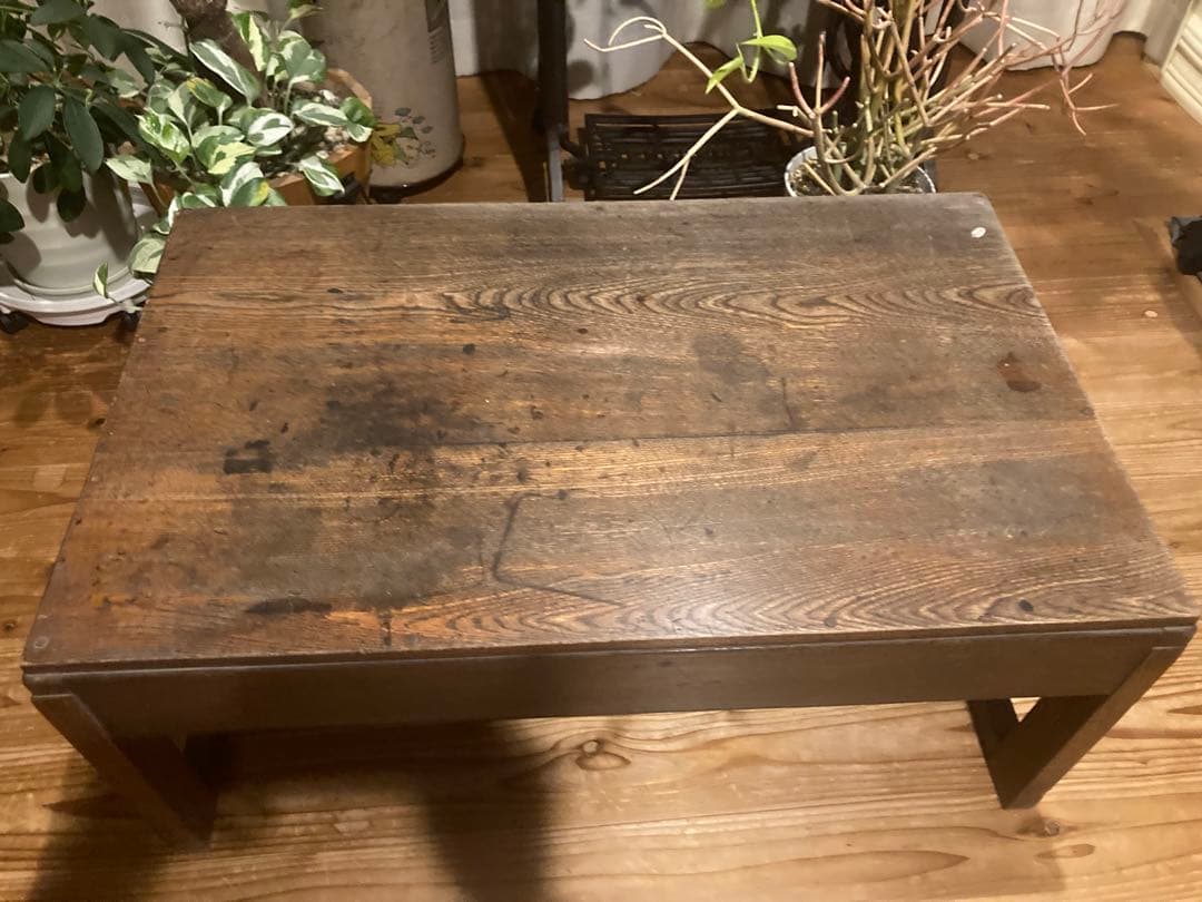 昭和レトロ　木製文机　ローテーブル　15