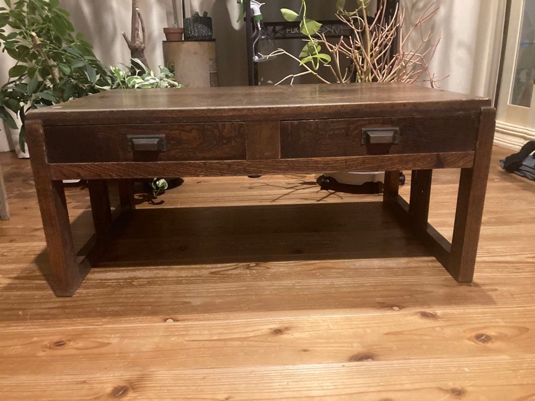 昭和レトロ　木製文机　ローテーブル　15