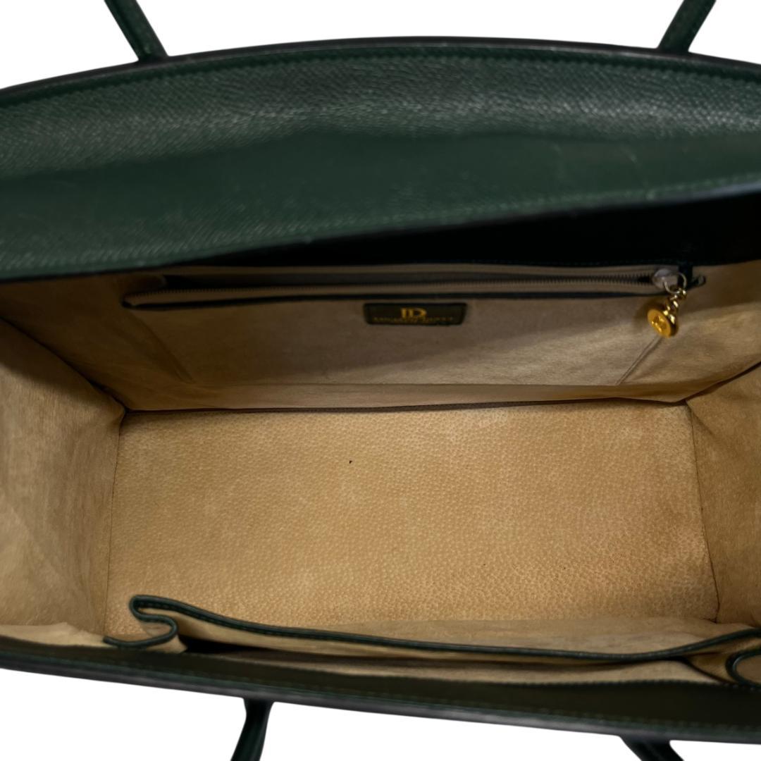 LUCIANO DUCCI 上質レザーA4対応ビジネスバッグ 深緑