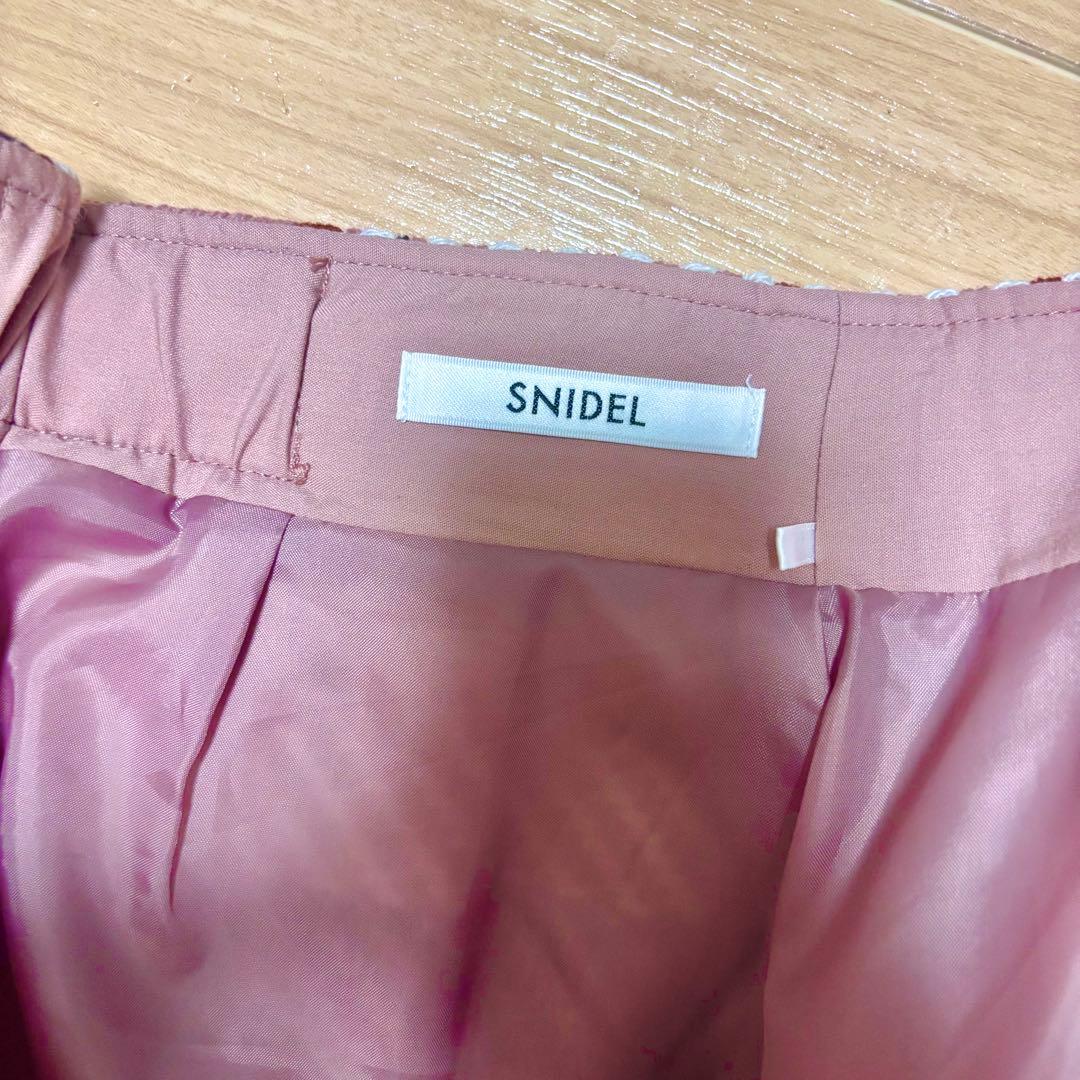 【限定セール】snidel ロービングチェックミニスカート　ピンク　M〜Lサイズ