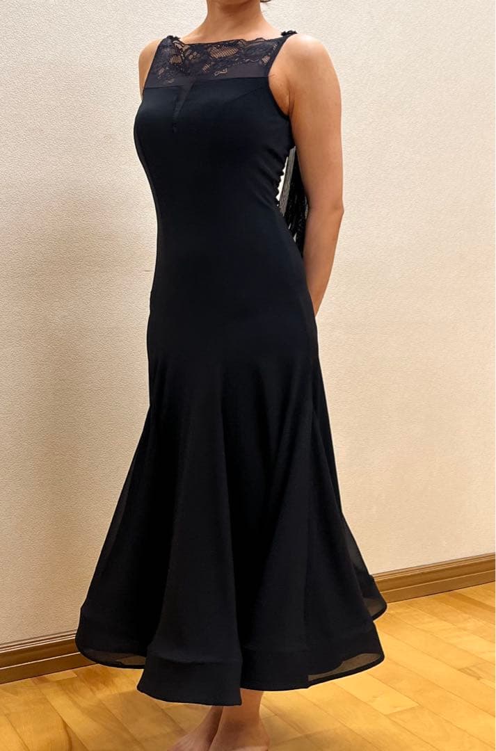 TID黒レオタードダンスワンピース