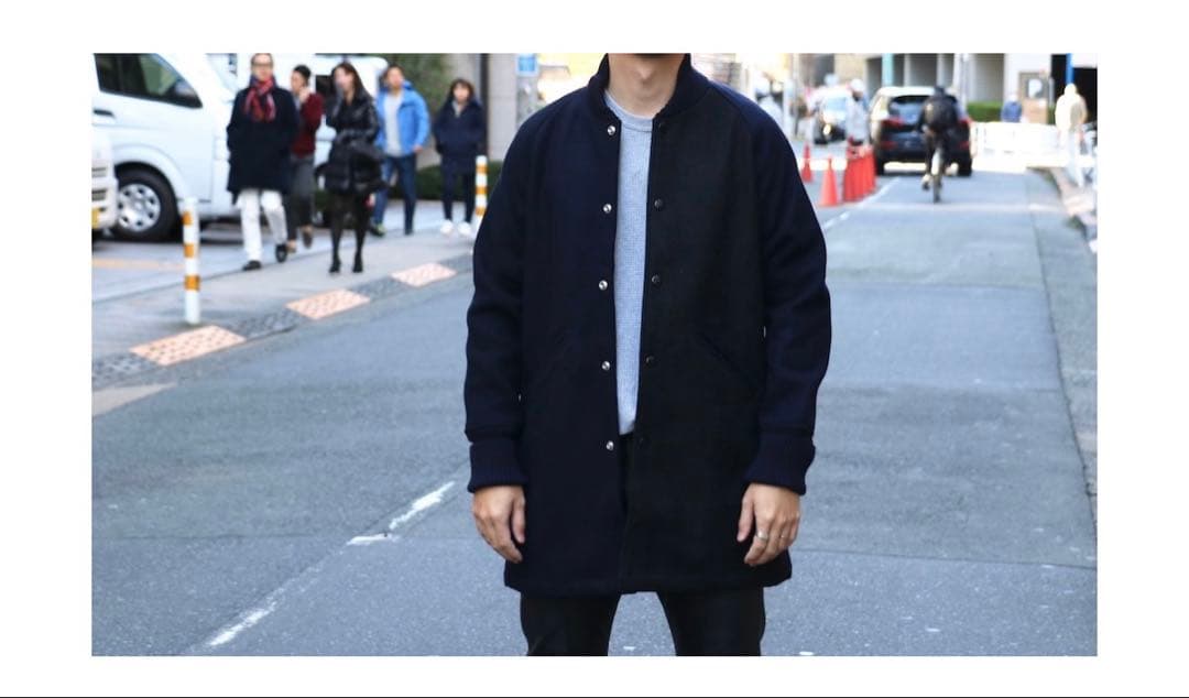 サニースポーツ　スタジャンコート　ネイビー　サイズL 【美品】　ファラオコート