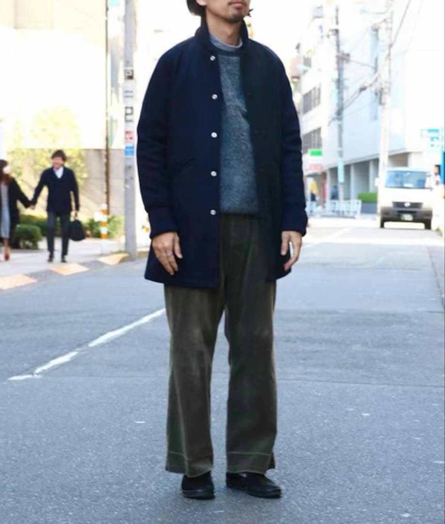 サニースポーツ　スタジャンコート　ネイビー　サイズL 【美品】　ファラオコート