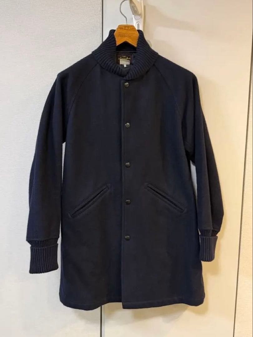 サニースポーツ　スタジャンコート　ネイビー　サイズL 【美品】　ファラオコート